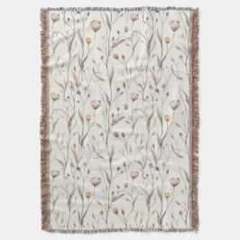 Fina Wildblommor Filt