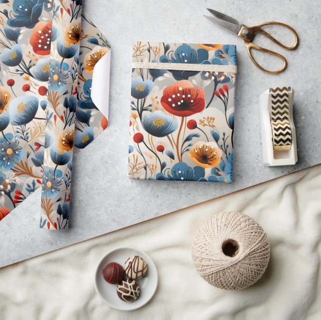 Fina Wildblommor Presentpapper (Hantverk)