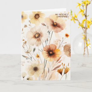 Fina Wildblommor SORRY FÖR DIN FÖRLUST Kort