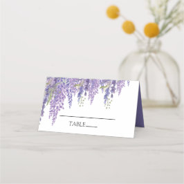 Fina Wisteria träd-minimalist Placeringskort
