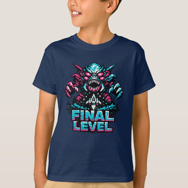 Final Boss Level Arcade  T Shirt (Framsida)