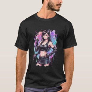Final Fantasy VII Tifa Lockhart Rebirth Gårdfullst T Shirt
