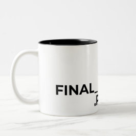 Final Final V2 PDF Funny Graphic Designer Mug Två-Tonad Mugg