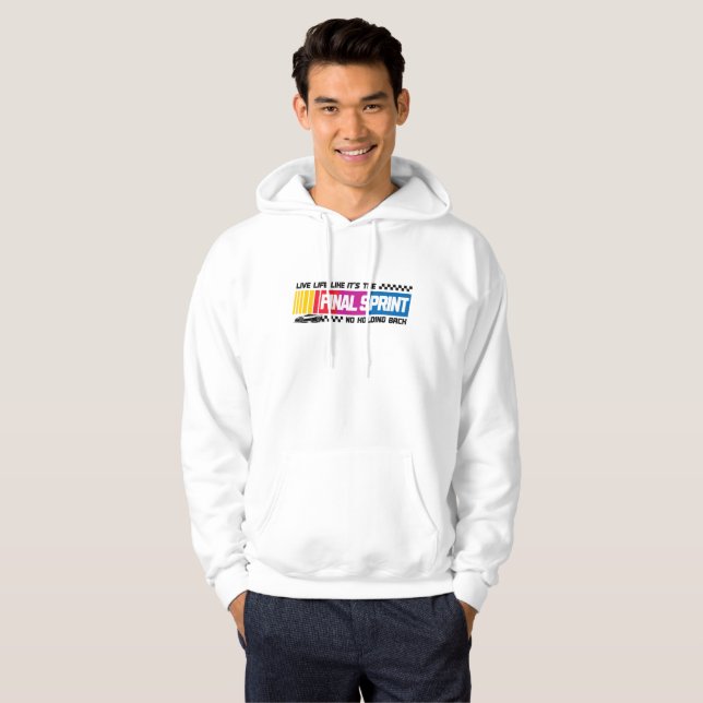 Final Sprint Retro Racing Hoodie (Hel framsida)
