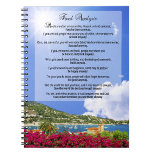 Finalanalys: "Gör den på något sätt ", Anteckningsbok Med Spiral