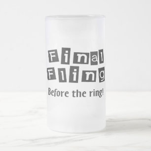 Finalhäftig rörelse för ringen frostat ölglas