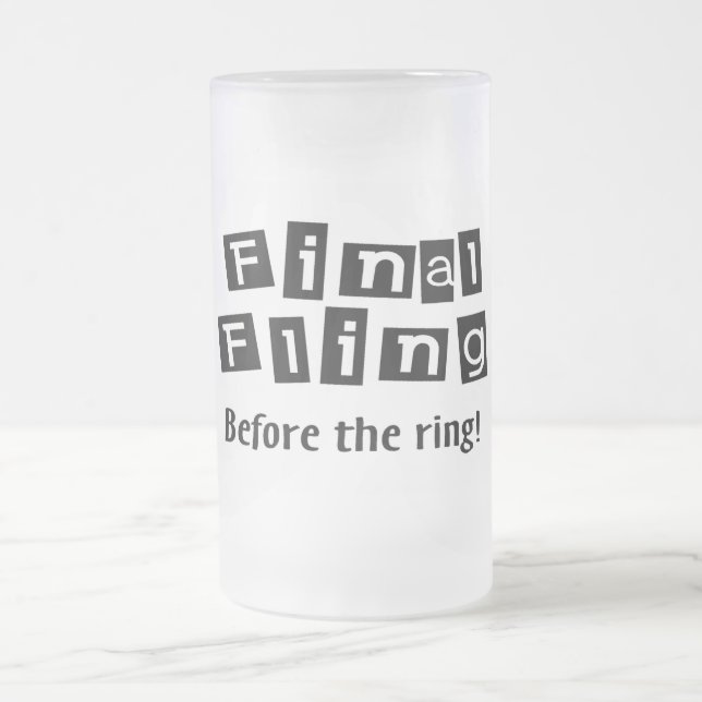Finalhäftig rörelse för ringen frostat ölglas (Center)