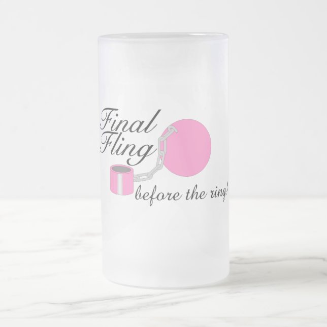 Finalhäftig rörelse för ringen frostat ölglas (Center)