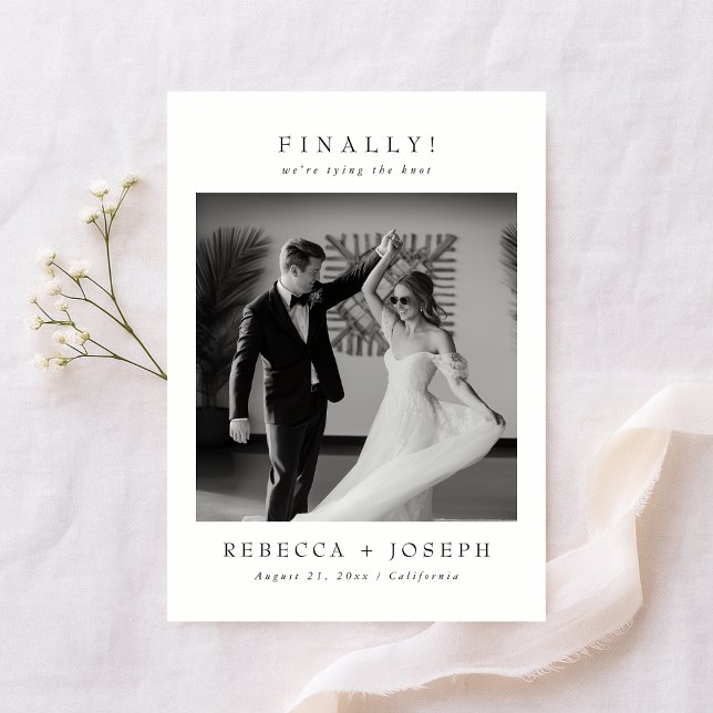 Finally Old Money Wedding Photo Spara Datumet (Skapare uppladdad)