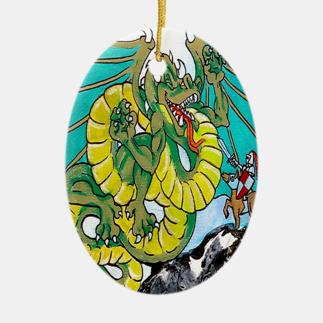 finalslagsmål (lodrät) julgransprydnad keramik (Framsidan)