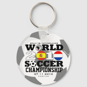 FinalSpanien för vm 2010 Nederländerna Keychain Nyckelring