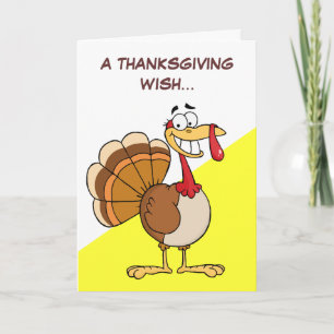 Finalthanksgivingwishen av en Doomed Turkiet Helgkort