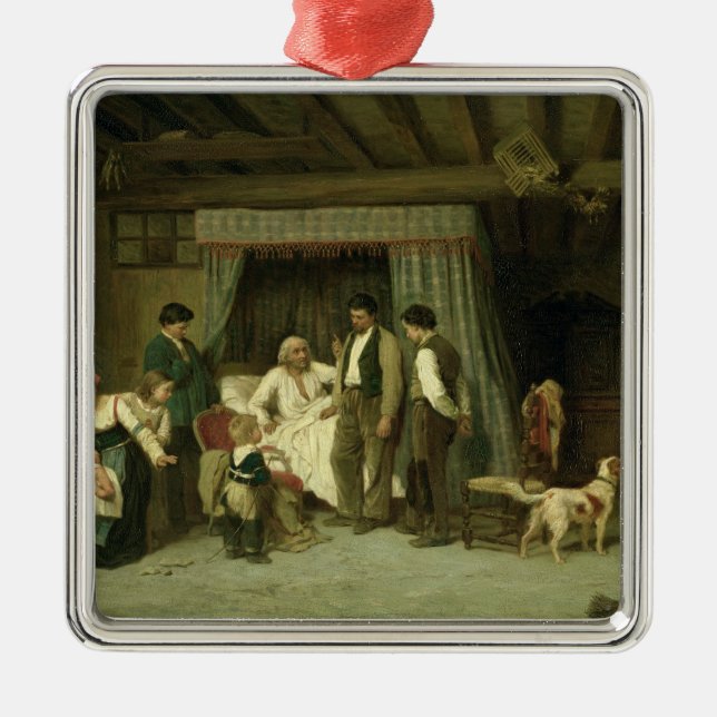 Finalvarningen, 1886 julgransprydnad metall (Framsidan)