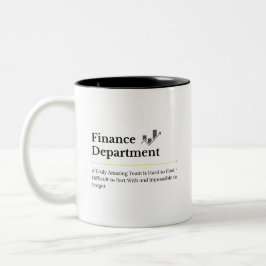 Finance Department Personalized Mug Två-Tonad Mugg