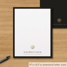 Finance Firm Letterhead Brevhuvud