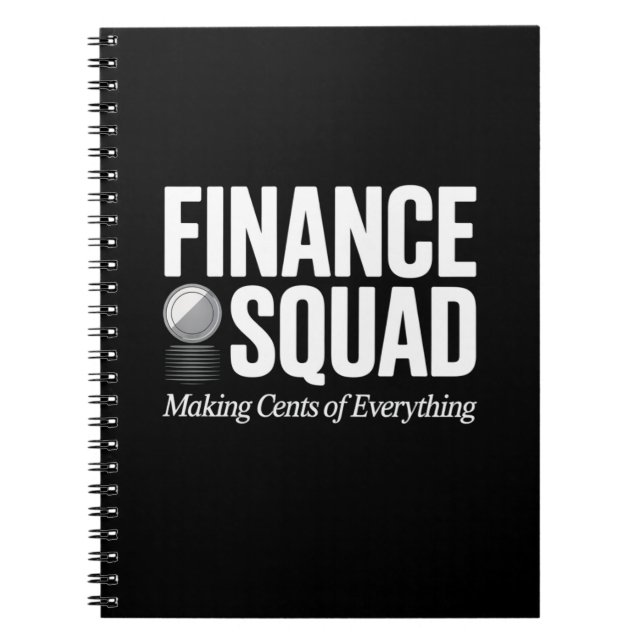 Finance Squad Funny Quote Office Humor Design Anteckningsbok (Framsidan)
