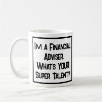 Financial Adviser Toppen Talent. Kaffe Mugg