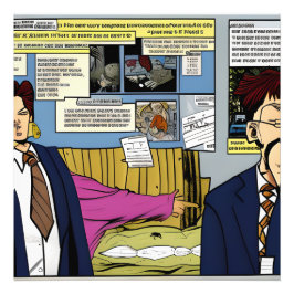 Financial Crisis of 2008 Novel Graphic Style Art Fototryck