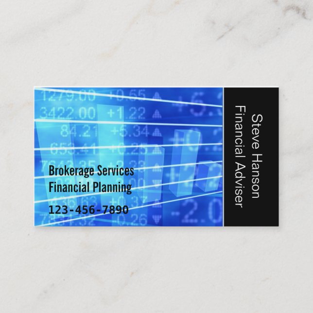 Financial Services Company Visitkort (Framsida)