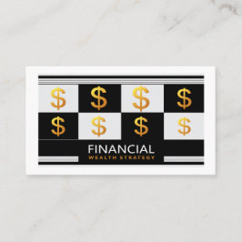 Financial Wealth Management Money Advisor Strategy Visitkort