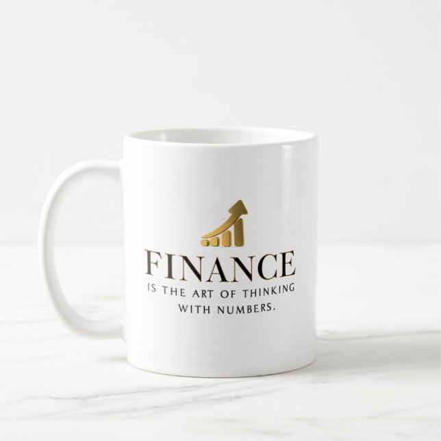 Finans — Konsten att Tänka med Siffror Kaffemugg (Vänster)