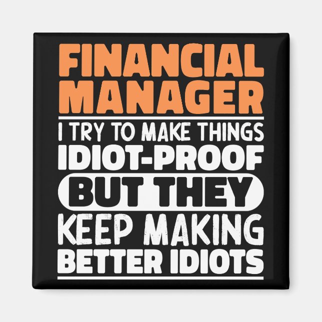 Finanschef jag försöker göra Sak till en fungerand Magnet (Framsidan)