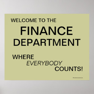 Finansdepartementaffisch Poster