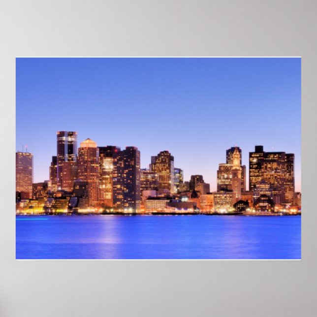 Finansdistriktet i centrala Boston Poster (Framsidan)