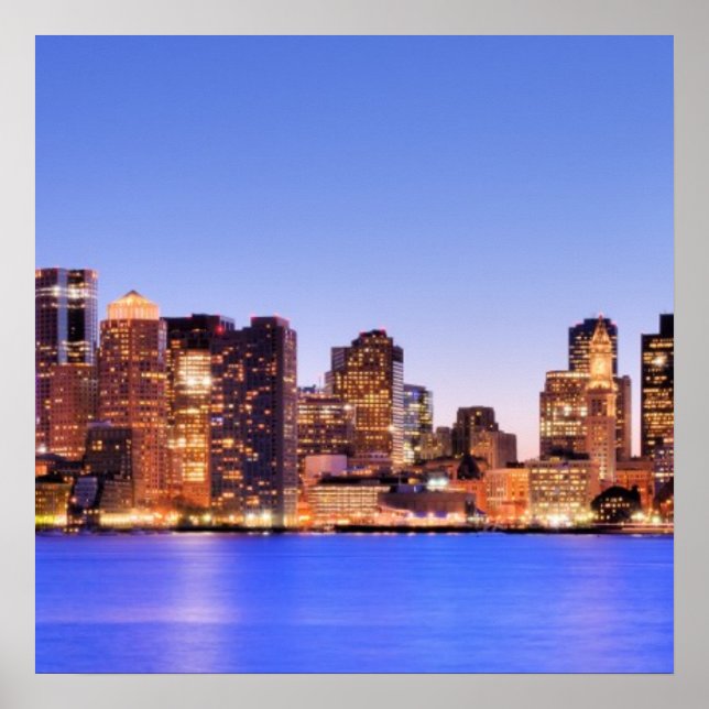 Finansdistriktet i centrala Boston Poster (Framsidan)