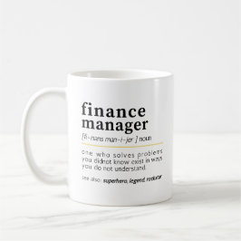 Finanshanteraren - funny definition kaffemugg