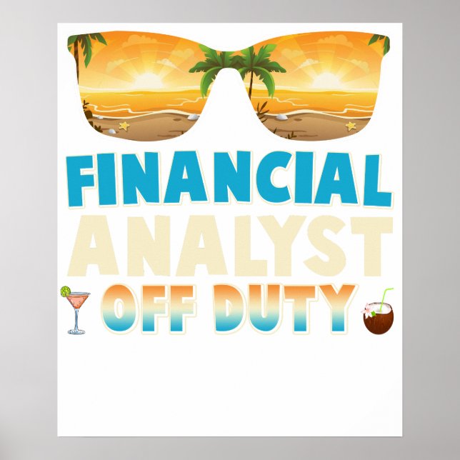 Finansiell analytiker  Avstängd sommarlov Sista D Poster (Framsidan)