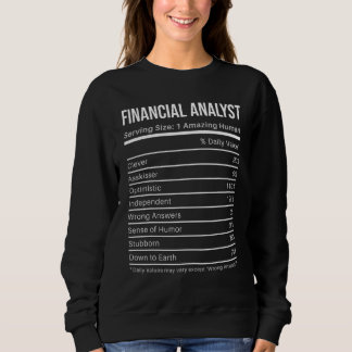 finansiell analytiker Näringsvärden Nutrition Fakt T Shirt