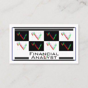 Finansiell analytiker Pengar Strategi Ledning Vit Visitkort