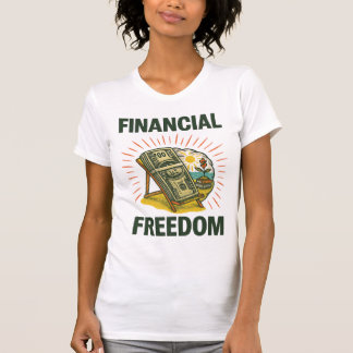 Finansiell Frihet Strandstol för Förmögna Byggare T Shirt