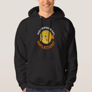 Finansiell Kugelfisk Blowfish Någon Säger Inflatio Hoodie