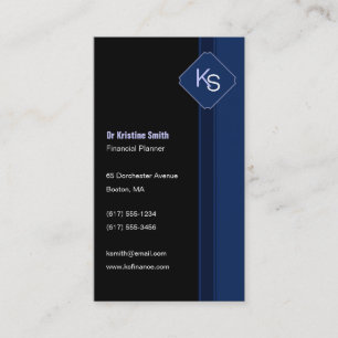 Finansiell Planner för Monogram - visitkort
