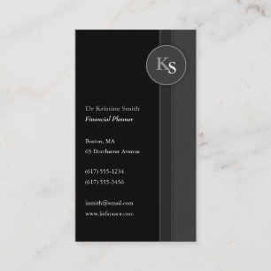 Finansiell Planner för Monogram - visitkort