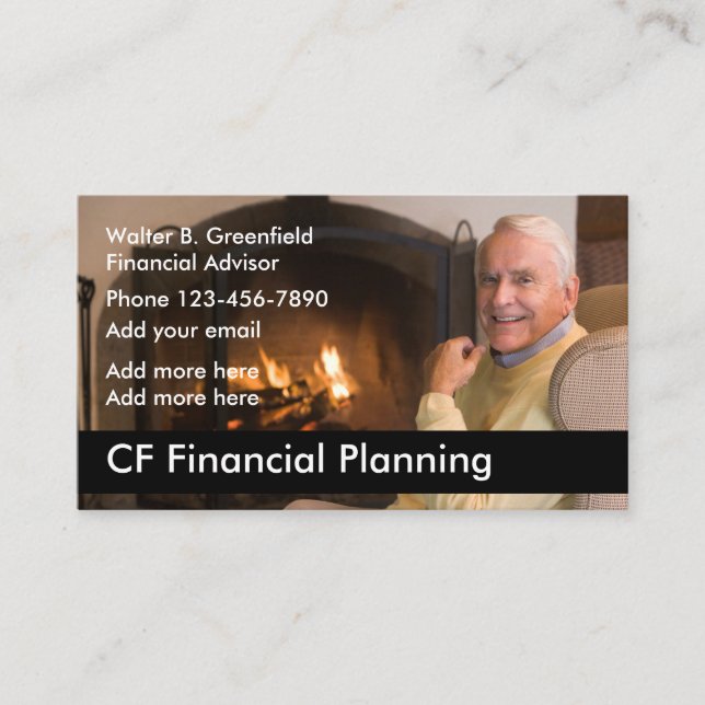 Finansiell rådgivare visitkort (Framsida)