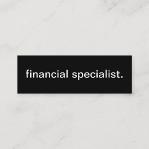 Finansiell specialistvisitkort mini visitkort
