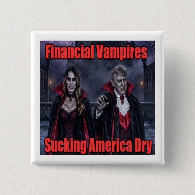 Finansiell vampyr Trump Knapp (Framsida)