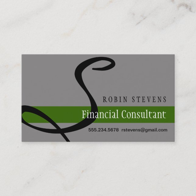 Finansiella Consulant Visitkort (Framsida)