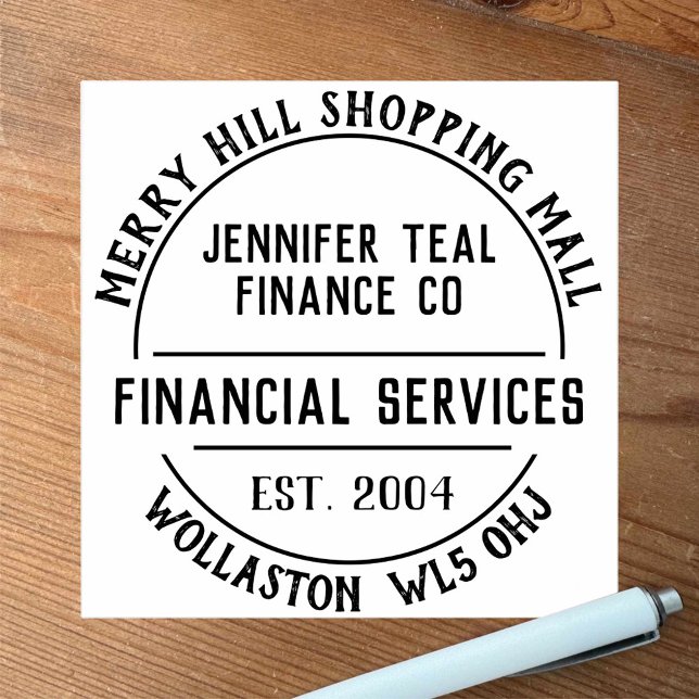 Finansiella tjänster Rubber Frimärke Stämpel (Skapare uppladdad)