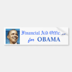 Finansiellt bistå kommenderar för den OBAMA Bildekal