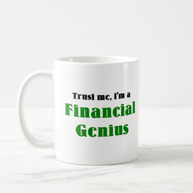 finansiellt geni kaffemugg (Vänster)