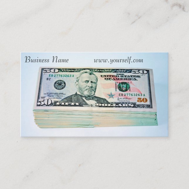 Finansierings-Affärskort Visitkort (Framsida)