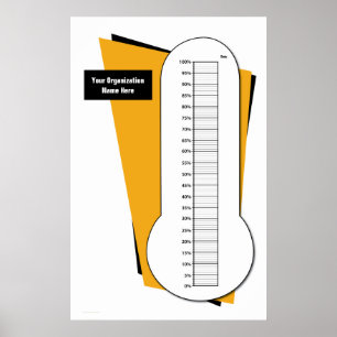 Finansieringstermometer i procent poster