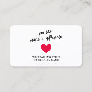 Finansieringsverktyg donerar Logotyp Heart-fotokor Visitkort