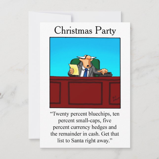 Finansinbjudan till X-mas Party Inbjudningar (Framsida)