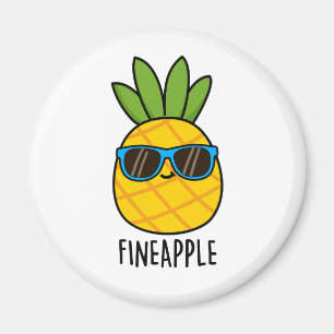 Finäpple Cute Coola Fruktananas Pun Magnet