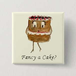 Finare a Cake Funny Chocolate Quirky Slogan Humor  Knapp